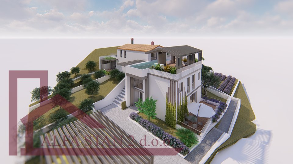 House, 1383 m2, For Sale, Split - Žrnovnica