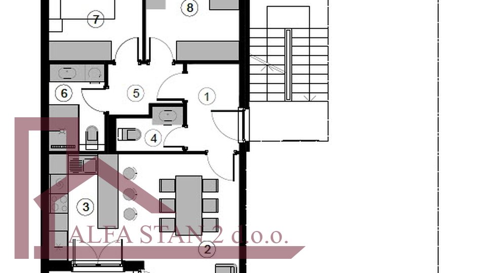 Appartamento, 93 m2, Vendita, Podstrana
