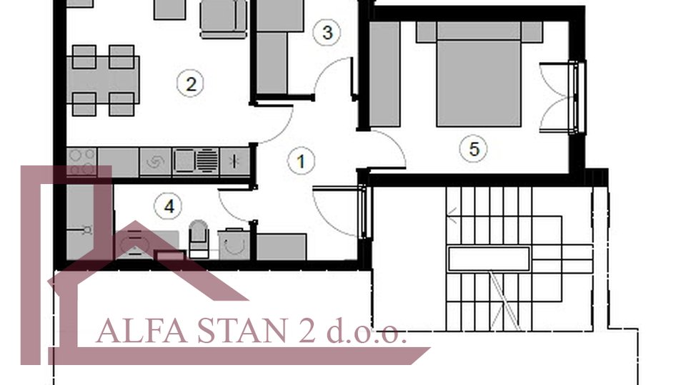 Appartamento, 67 m2, Vendita, Podstrana