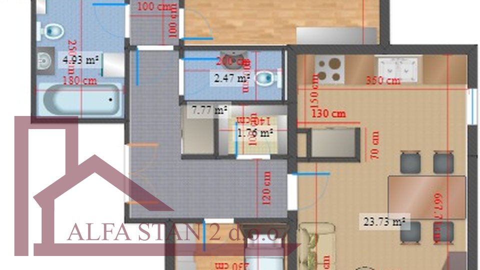 Wohnung, 81 m2, Verkauf, Split - Pujanke