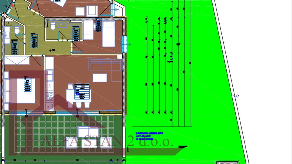 Wohnung, 92 m2, Vermietung, Podstrana