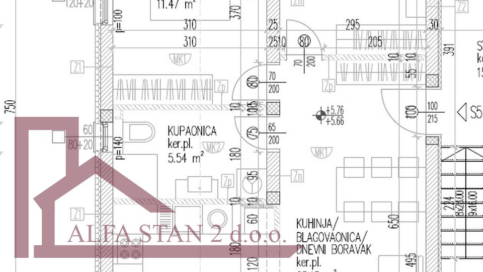 Stan, 58 m2, Prodaja, Seget Donji