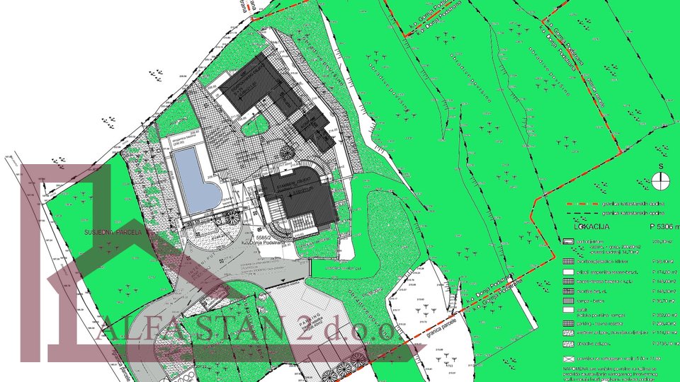 Zemljište sa otvorenim pogledom za gradnju vile, plaćene komunalije i prijavljeno gradilište